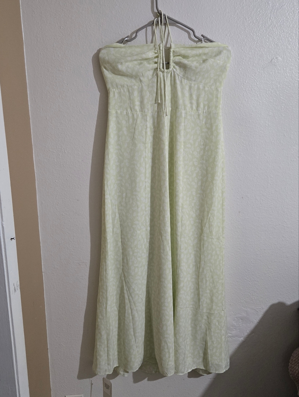 Abercrombie & Fitch Strapless Pale Mint Floral Maxi Dress - Picture 2 of 8
